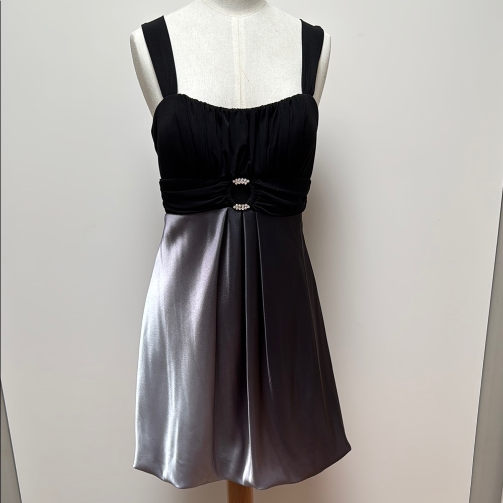 Elegant Black and Gray Dress